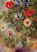 Still Life with Anemones, Claude Monet